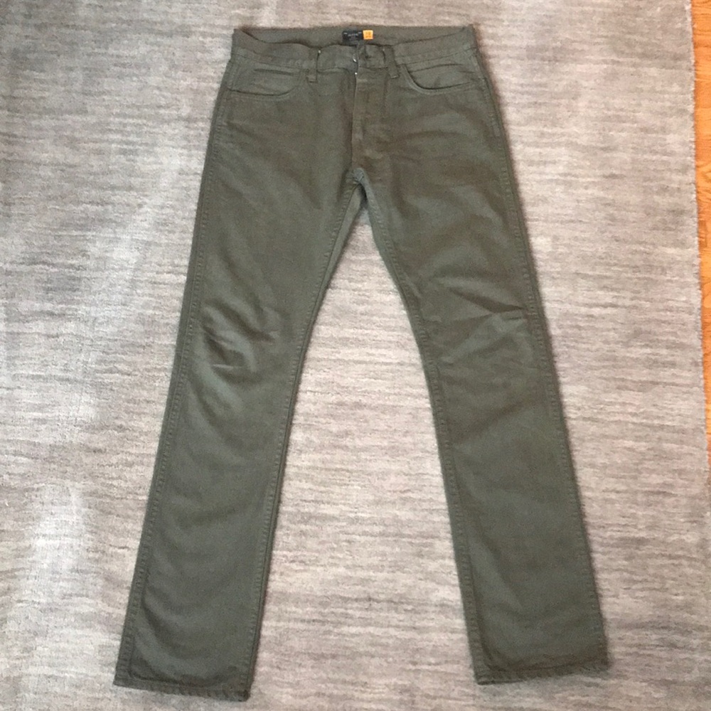 J Crew Olive Jeans 30/32